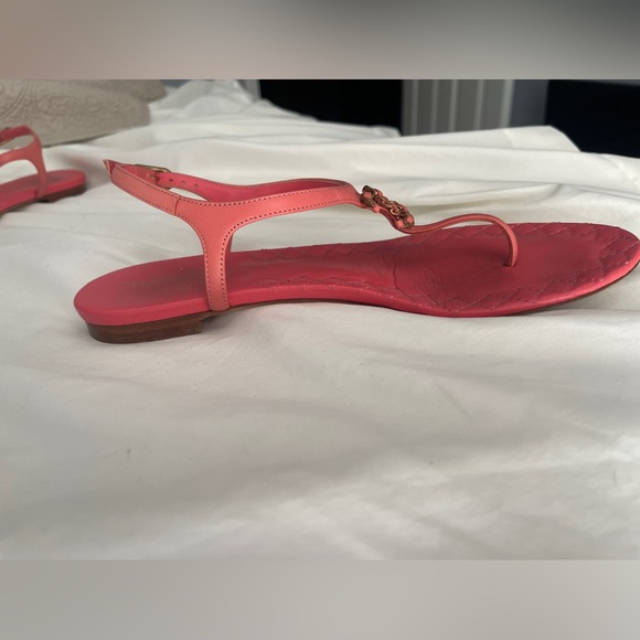 Pink ankle strap Chanel sandals - Picture 13 of 16